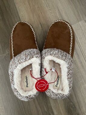 NWT Dearfoams Moccasins Slippers Size 9/10 Women’s
